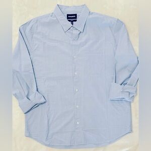 BONOBOS Washed Button-Down Shirt - Light Blue. XXL